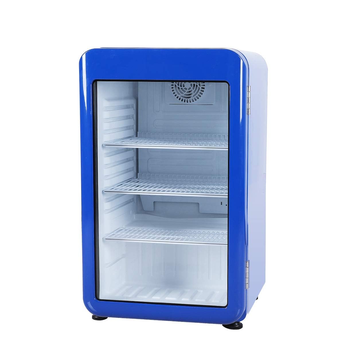 Amazon.co.jp: Hijiru レトロ冷蔵ショーケース95L/青 アウトレット
